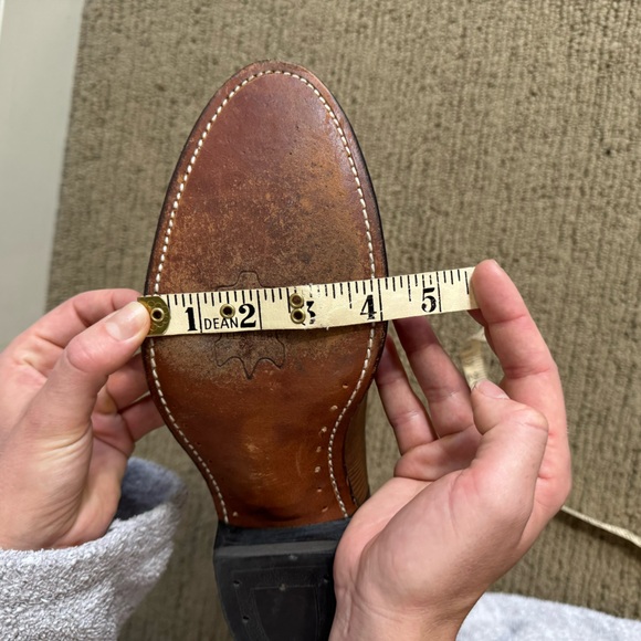 Brown Alligator Print Leather Cowboy Boots - Picture 9 of 9